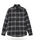 GRAY CHECK EMBROIDERED SHIRT