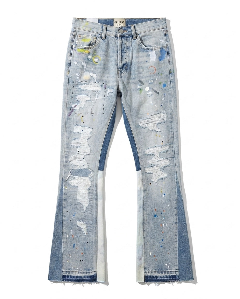 Light Blue Paint Splatter Flares