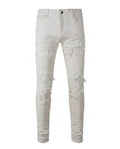 White Ripped Skinny Jeans