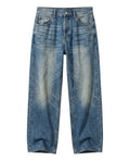 Blue Vintage Wash Loose Denim