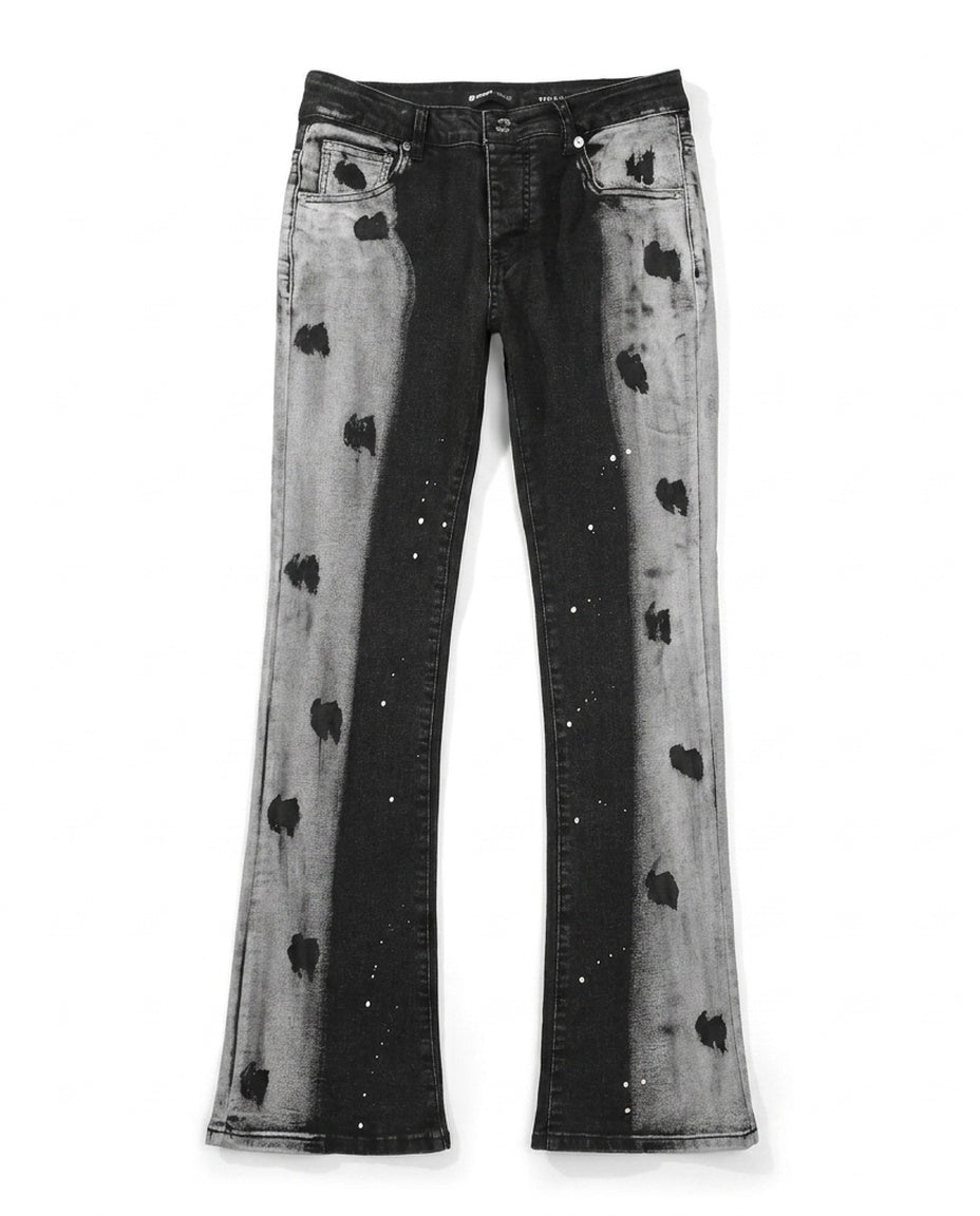 Black Paint Splatter Flares