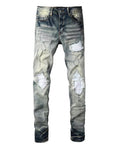 Blue Distressed Skinny Jeans