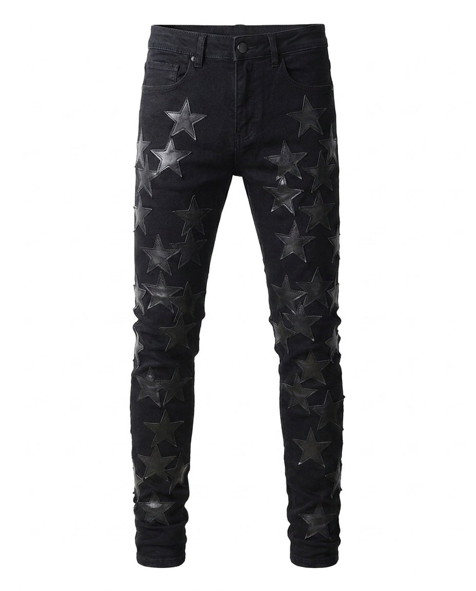 Black Star Patch Jeans