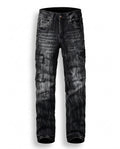 GRAY STONEWASH CARGO JEANS
