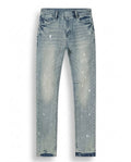 LIGHT BLUE PAINT SPLATTER JEANS