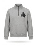 GRAY HALF ZIP