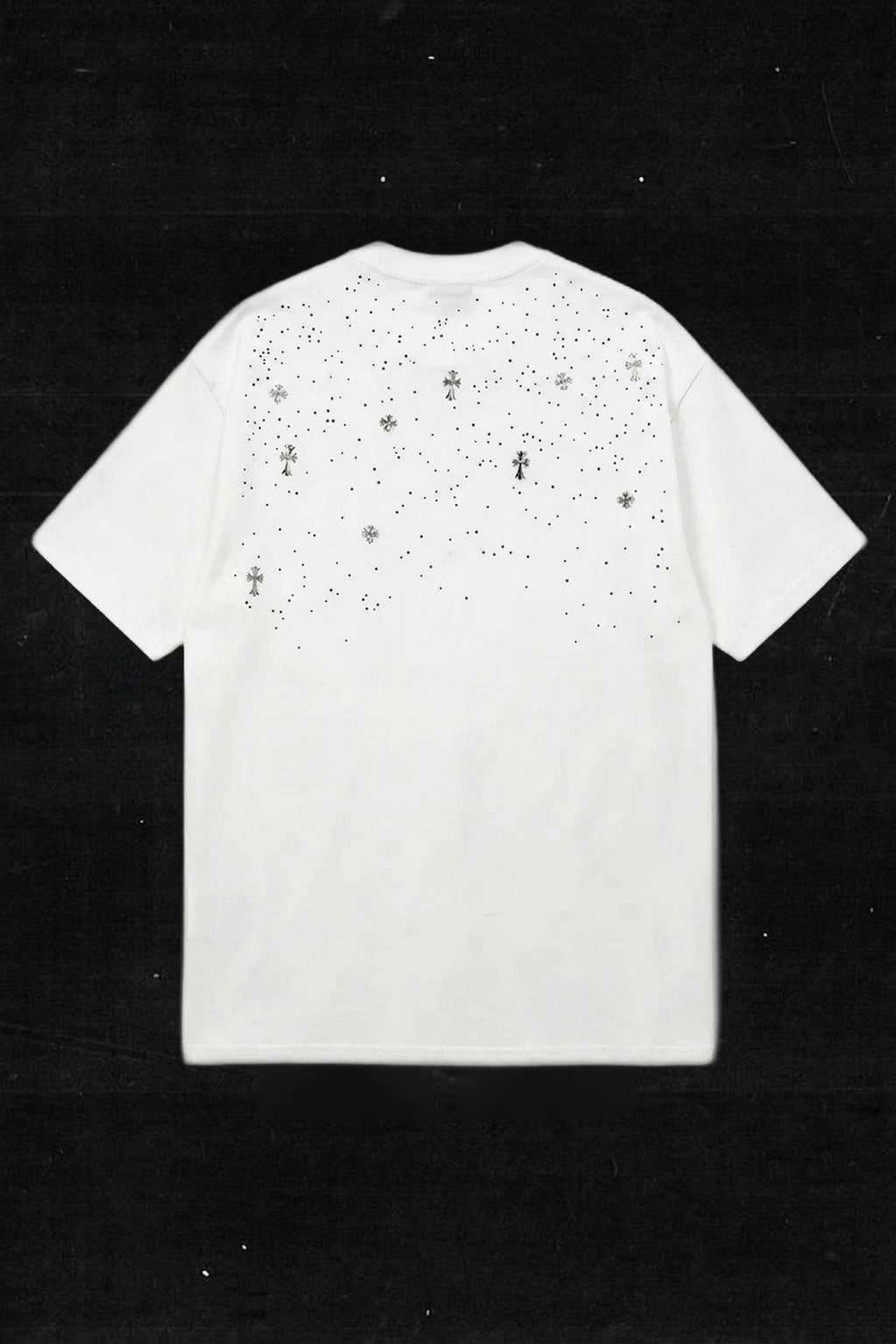 WHITE CROSS STAR RHINESTONE TEE