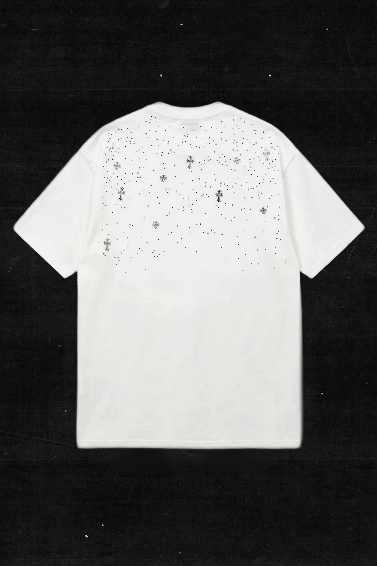 WHITE CROSS STAR RHINESTONE TEE