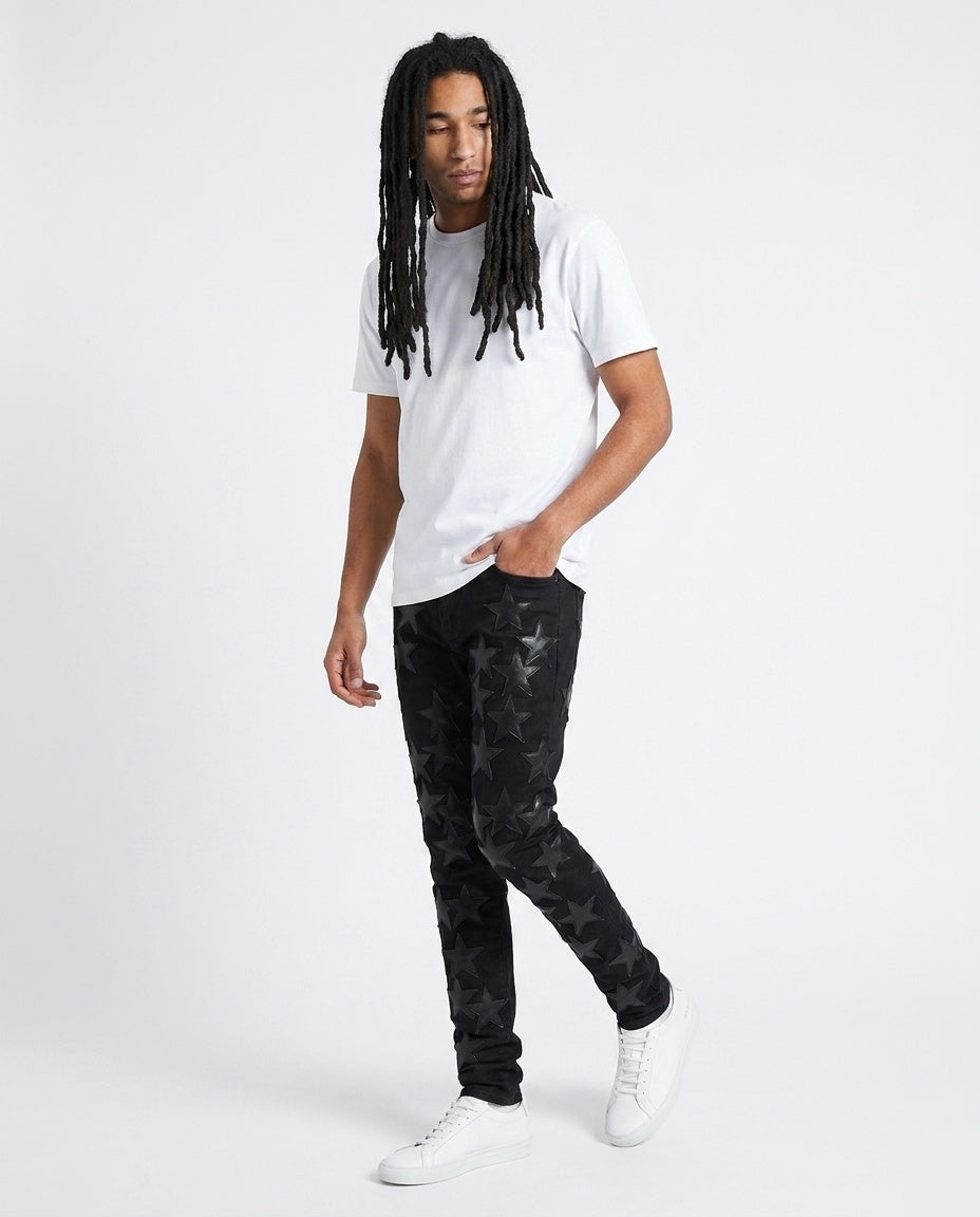 Black Star Patch Jeans