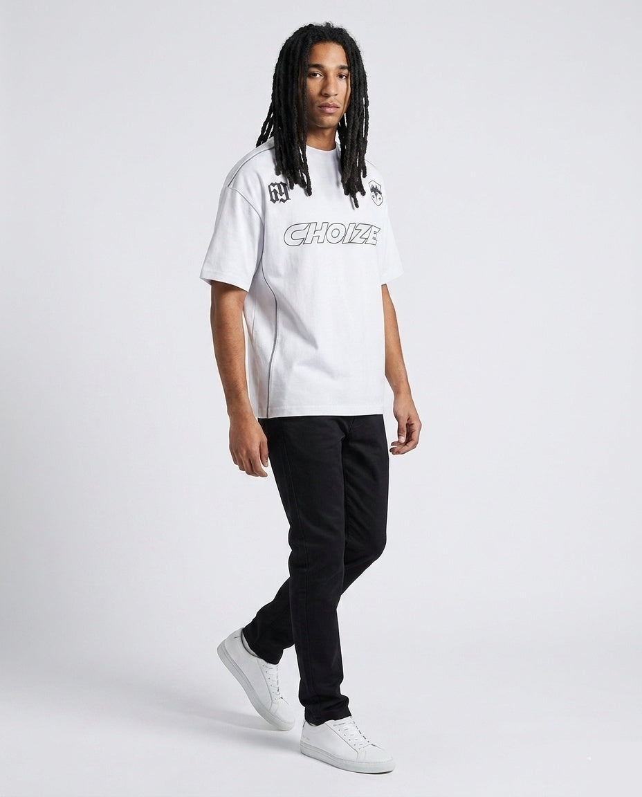 White CHOIZE Reflective Tee