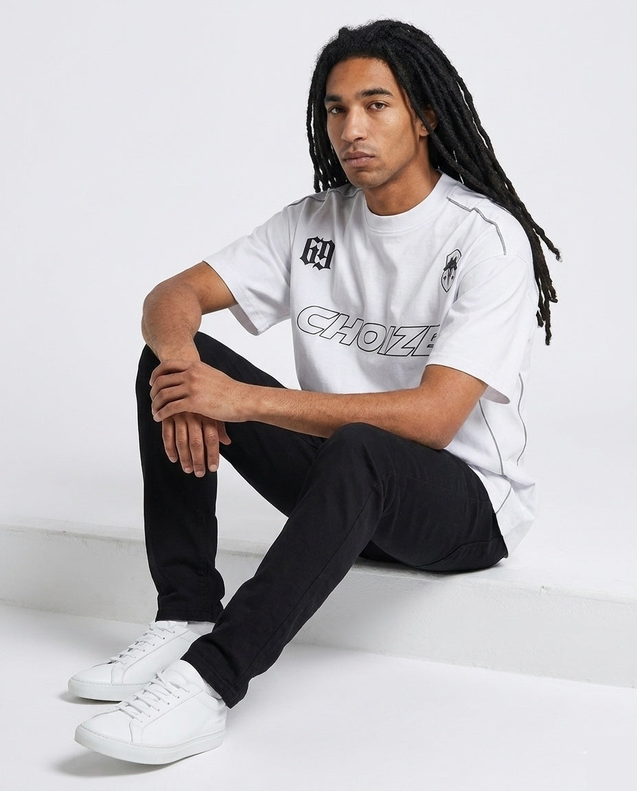 White CHOIZE Reflective Tee