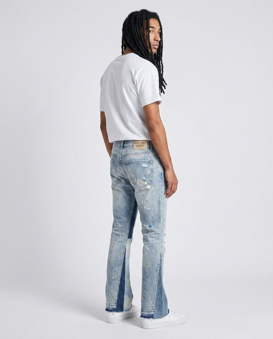 Light Blue Paint Splatter Flares