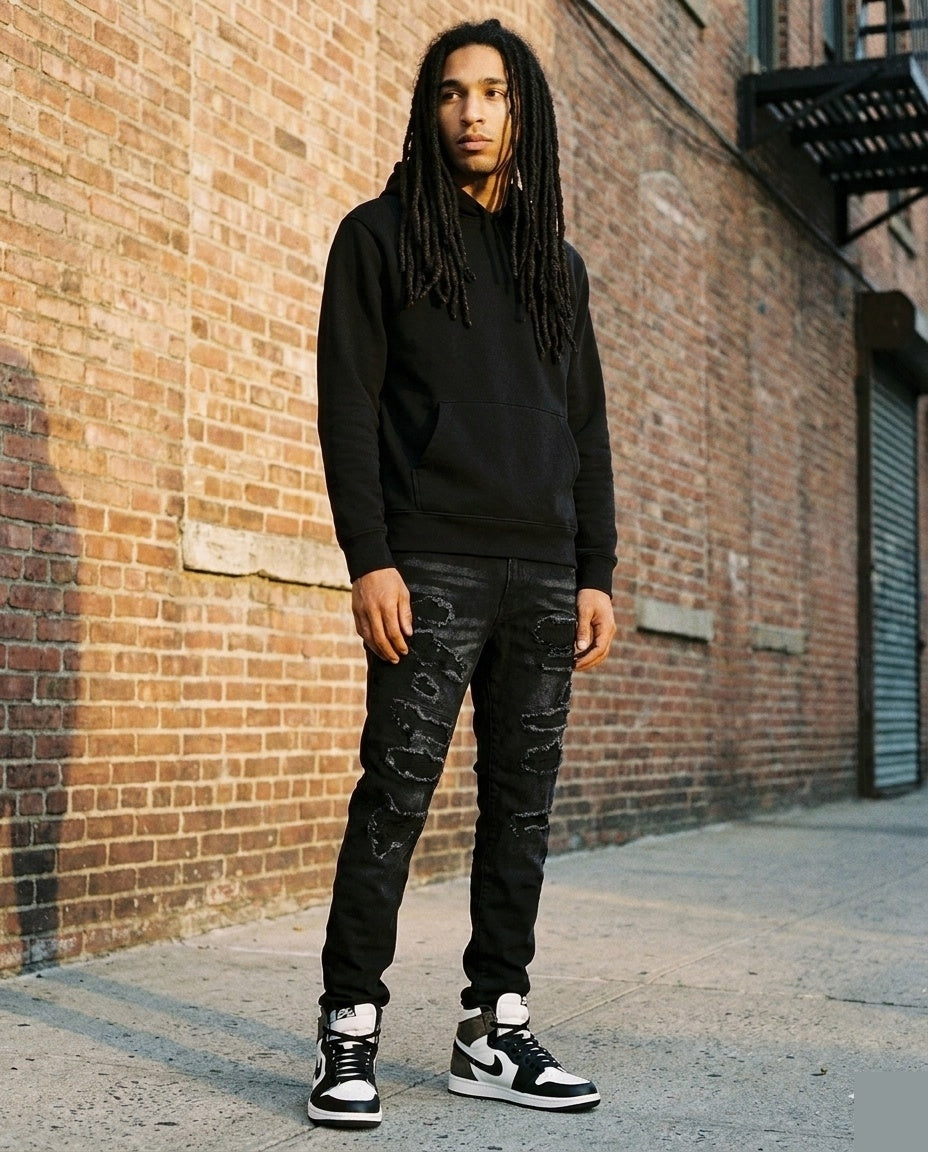 Black Ripped Jeans