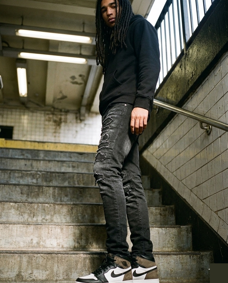 Black Ripped Jeans