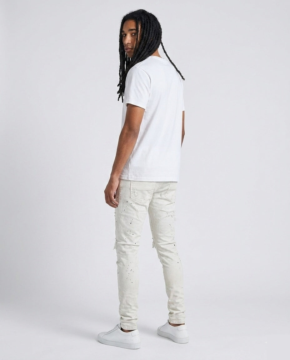 White Ripped Skinny Jeans