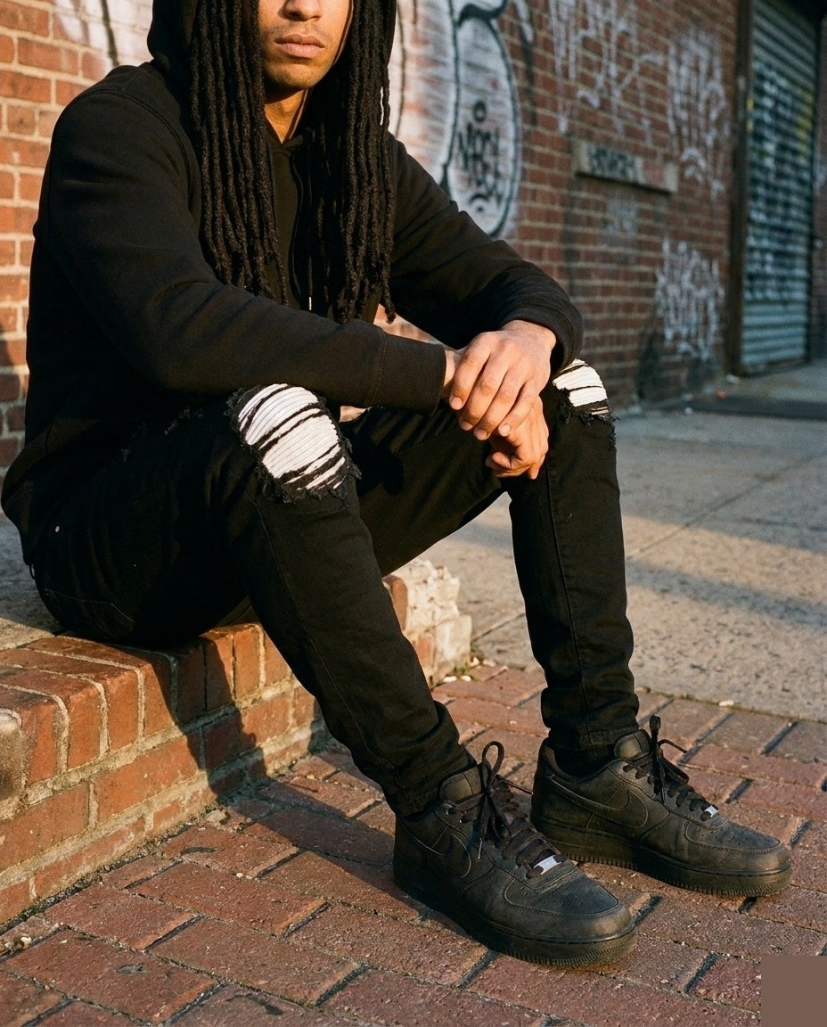 Black Ripped Skinny Jeans