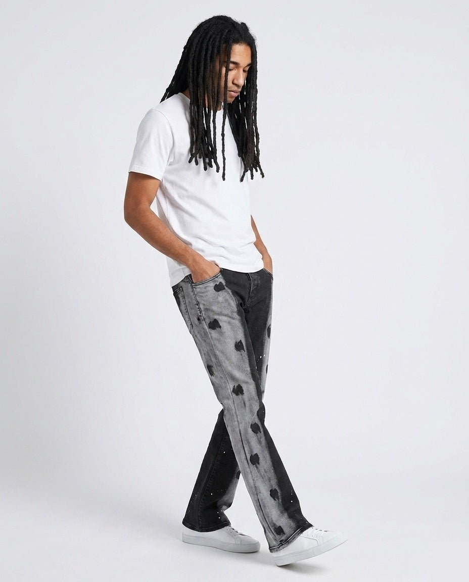 Black Paint Splatter Flares