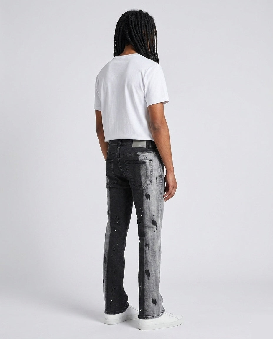 Black Paint Splatter Flares