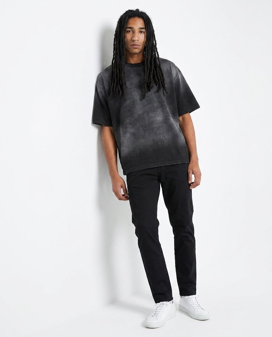 Black Washed Oversized Tee