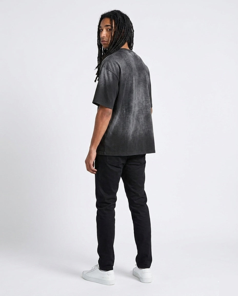 Black Washed Oversized Tee